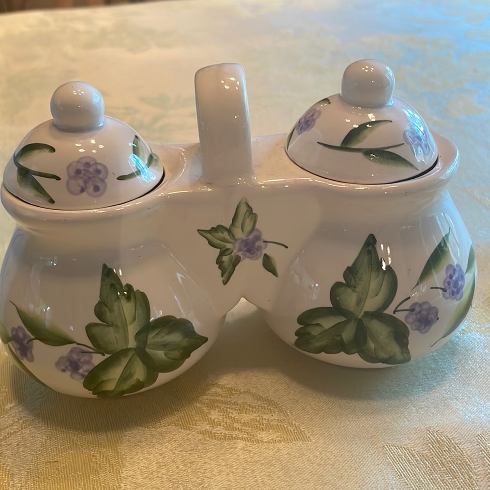 Vintage jam jelly and or condiment server